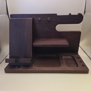 Wooden Desk Organizer by - Brown